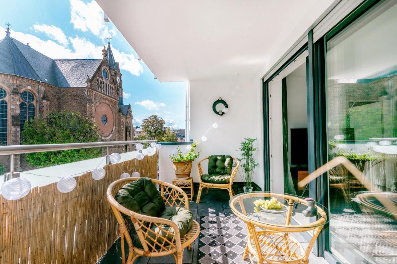Gruene Wohnoase - Stilvoll - Balkonidylle - Zentrum Neuwied Kültér fotó